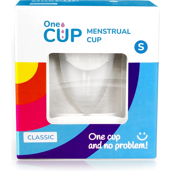 Прозрачная менструальная чаша OneCUP Classic - размер S. Фотография 4.