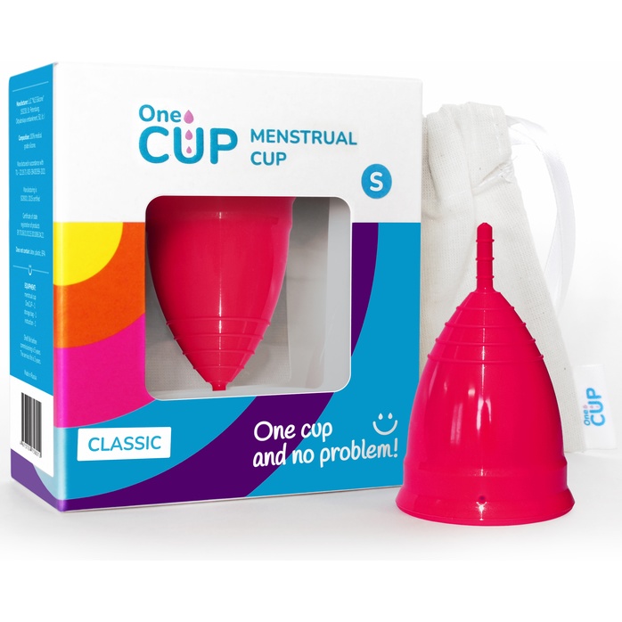 Розовая менструальная чаша OneCUP Classic - размер S. Фотография 2.