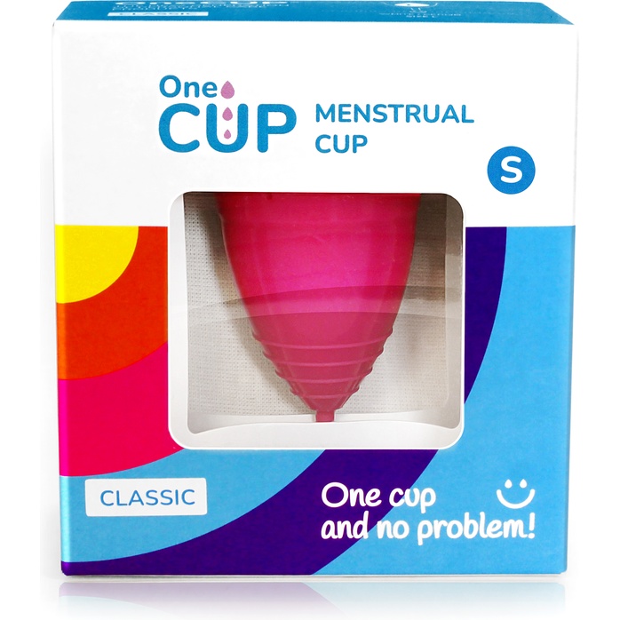 Розовая менструальная чаша OneCUP Classic - размер S. Фотография 4.