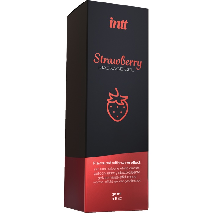 Массажный гель с ароматом клубники Strawberry - 30 мл. Фотография 3.
