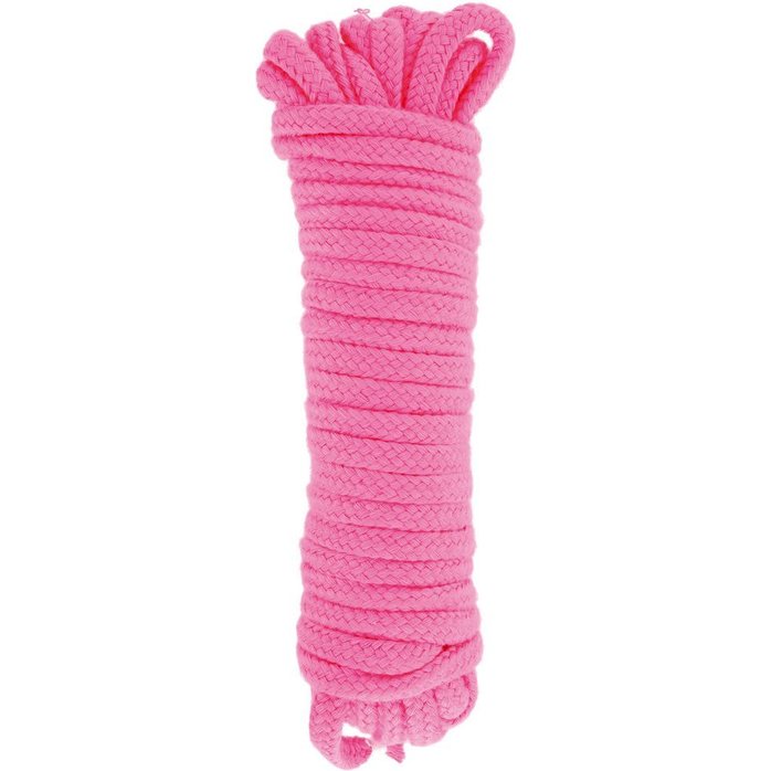 Розовая веревка для связывания Sweet Caress Rope - 10 метров