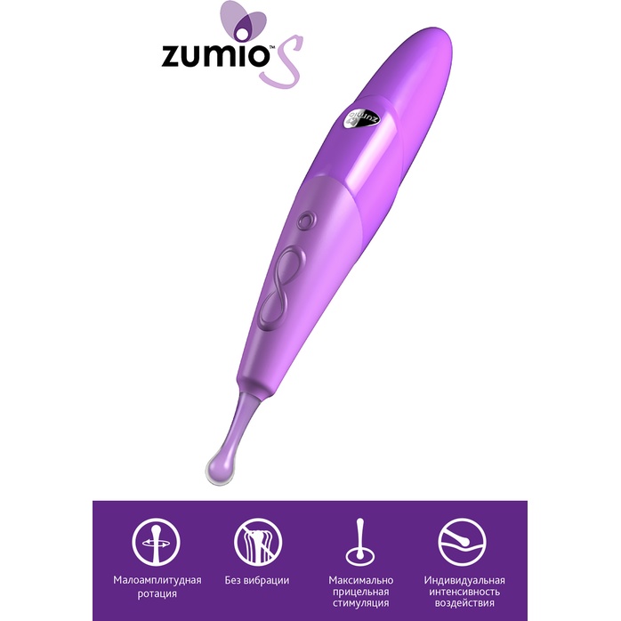 Фиолетовый стимулятор клитора с ротацией Zumio S. Фотография 10.