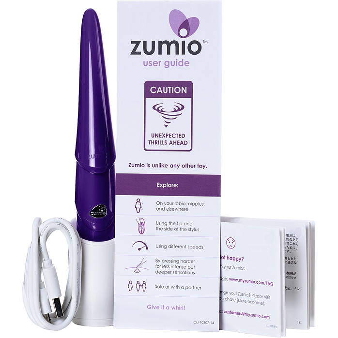 Фиолетовый стимулятор клитора с ротацией Zumio X. Фотография 5.