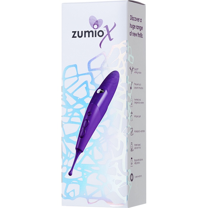 Фиолетовый стимулятор клитора с ротацией Zumio X. Фотография 6.