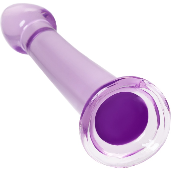 Фиолетовый фаллоимитатор Jelly Dildo S - 15,5 см. Фотография 4.