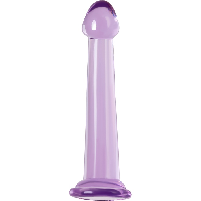 Фиолетовый фаллоимитатор Jelly Dildo M - 18 см