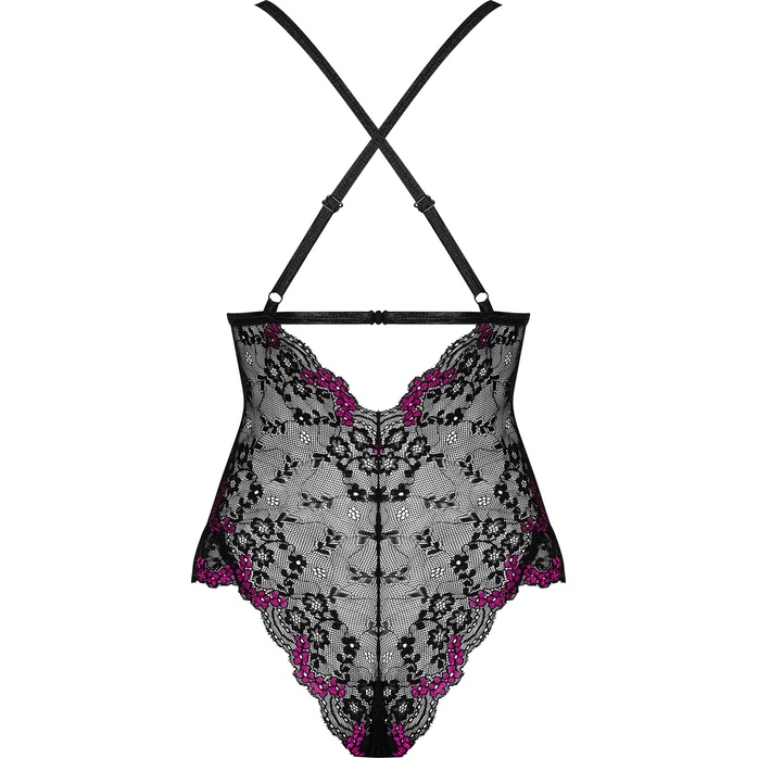 Очаровательное боди Vanessme с кружевными вставками - Sexy. Фотография 6.