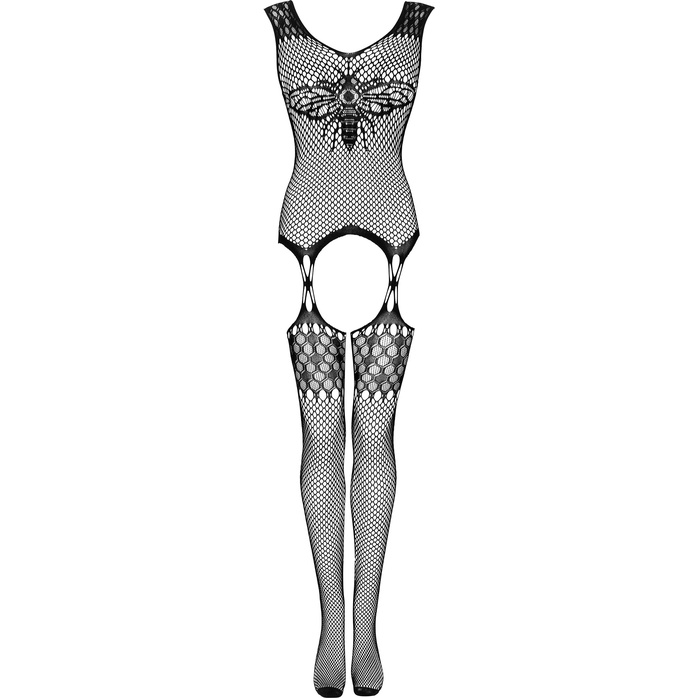 Стильный сетчатый кэтсьюит с имитацией чулок - Spicy. Фотография 5.