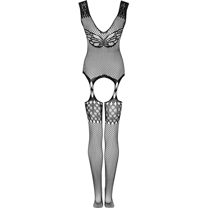 Стильный сетчатый кэтсьюит с имитацией чулок - Spicy. Фотография 6.