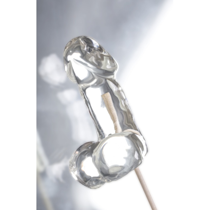 Прозрачный леденец в форме фаллоса со вкусом пина колады. Фотография 5.