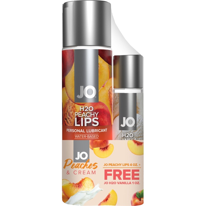 Подарочный набор из 2 лубрикантов JO Peaches Cream - JO H2O Flavors