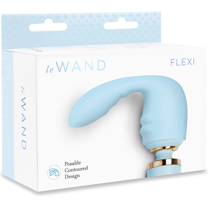 Голубая насадка Flexi для массажера le Wand. Фотография 5.
