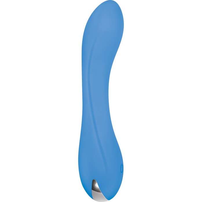 Голубой вибратор для G-точки Blue Crush - 11,9 см