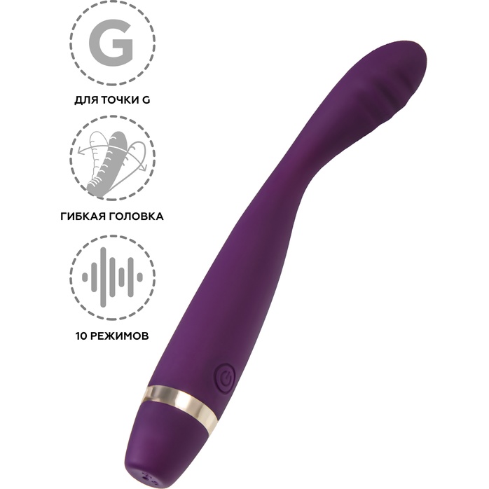 Фиолетовый стимулятор G-точки G-Hunter - 18,5 см. Фотография 2.