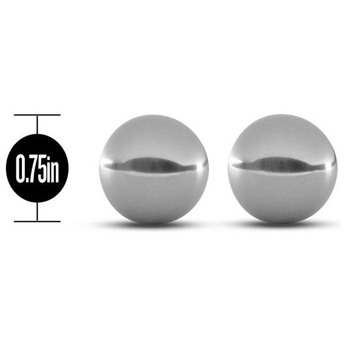 Серебристые вагинальные шарики Gleam Stainless Steel Kegel Balls - B Yours. Фотография 2.