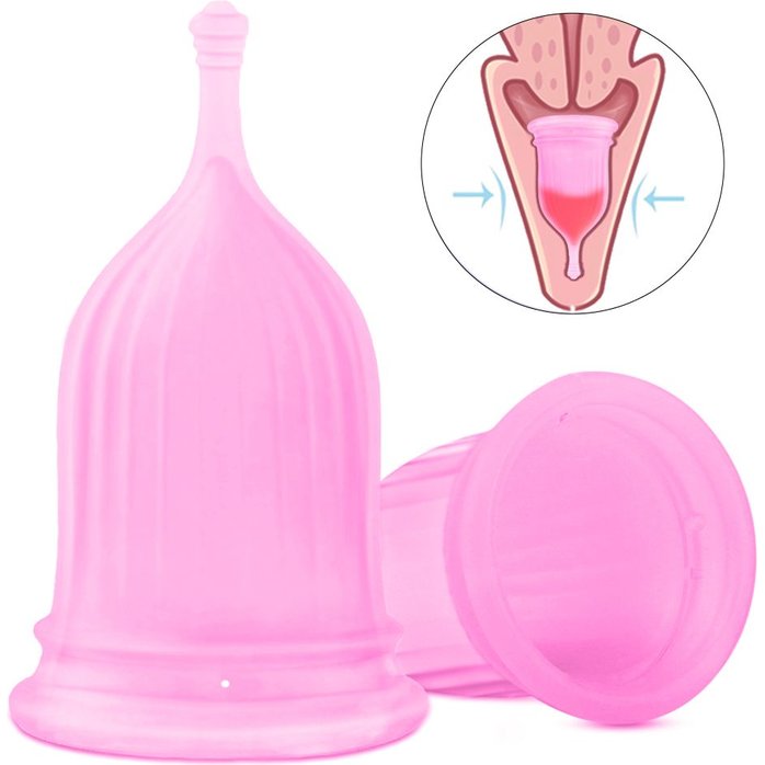 Розовая менструальная чаша RENA. Фотография 2.