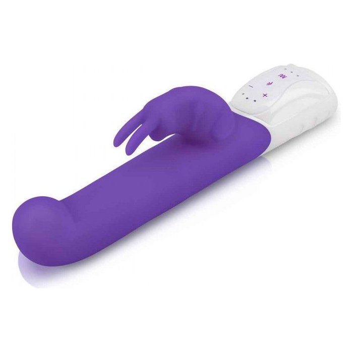 Фиолетовый вибромассажер для G-точки Come hither G-Spot Rabbit - 24,5 см