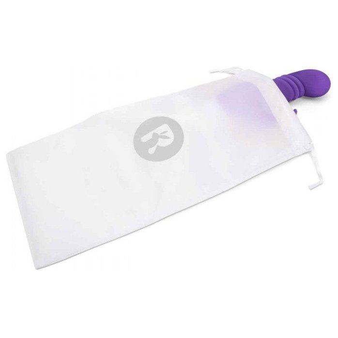 Фиолетовый массажер для G-точки Slim Shaft thrusting G-spot Rabbit - 23 см. Фотография 9.