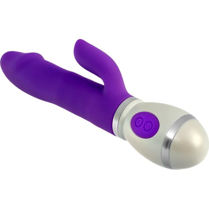 Фиолетовый вибратор-кролик Miss Jessy - 18,5 см. Фотография 3.