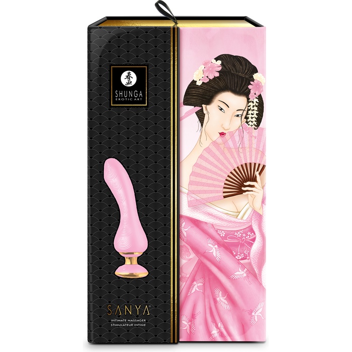 Розовый вибростимулятор SANYA - 18,5 см - Shunga Vibes. Фотография 2.