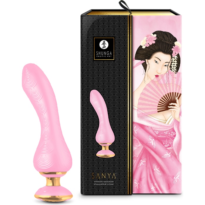 Розовый вибростимулятор SANYA - 18,5 см - Shunga Vibes. Фотография 5.