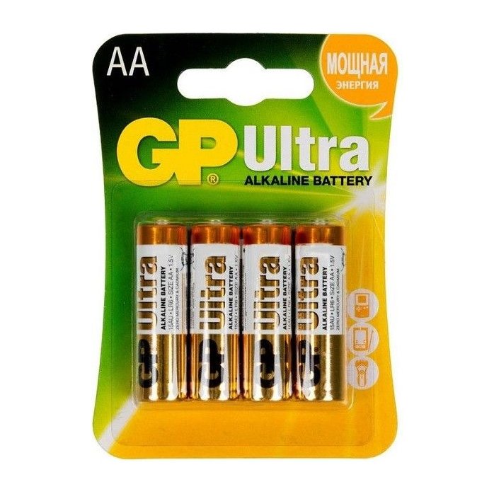 Батарейки алкалиновые GP Ultra Alkaline AA/LR6 - 4 шт