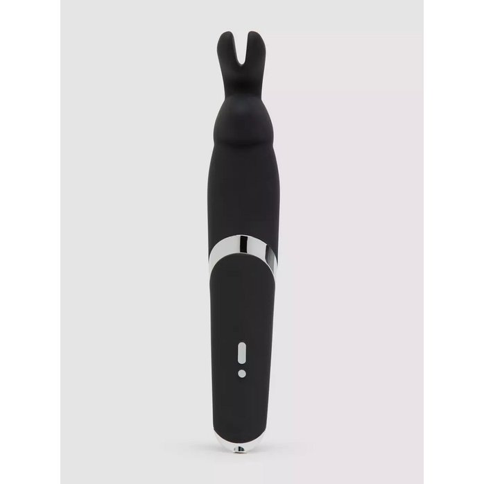 Черный вибратор Rabbit Rechargeable Wand Vibrator - 26,7 см. Фотография 7.