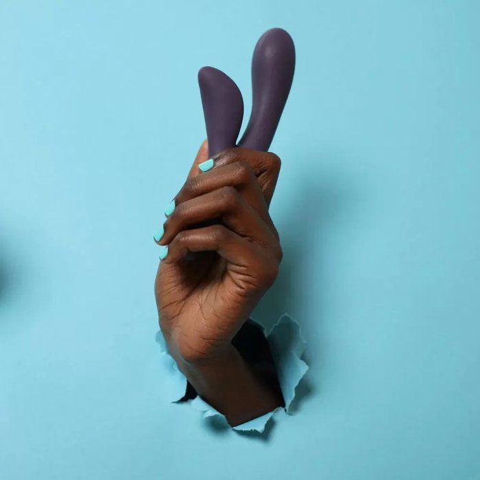 Фиолетовый вибратор-кролик Je Joue Hera - 18 см. Фотография 2.