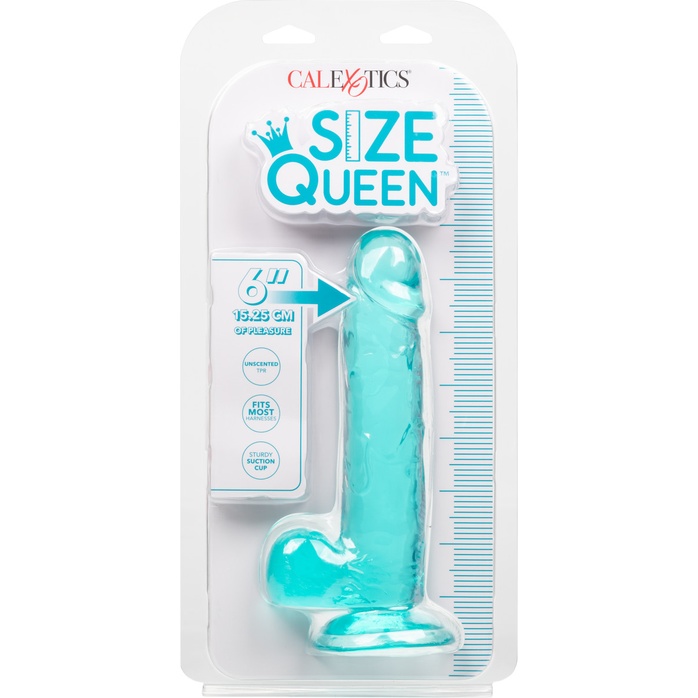 Голубой фаллоимитатор Size Queen 6 - 20,25 см - Size Queen. Фотография 8.