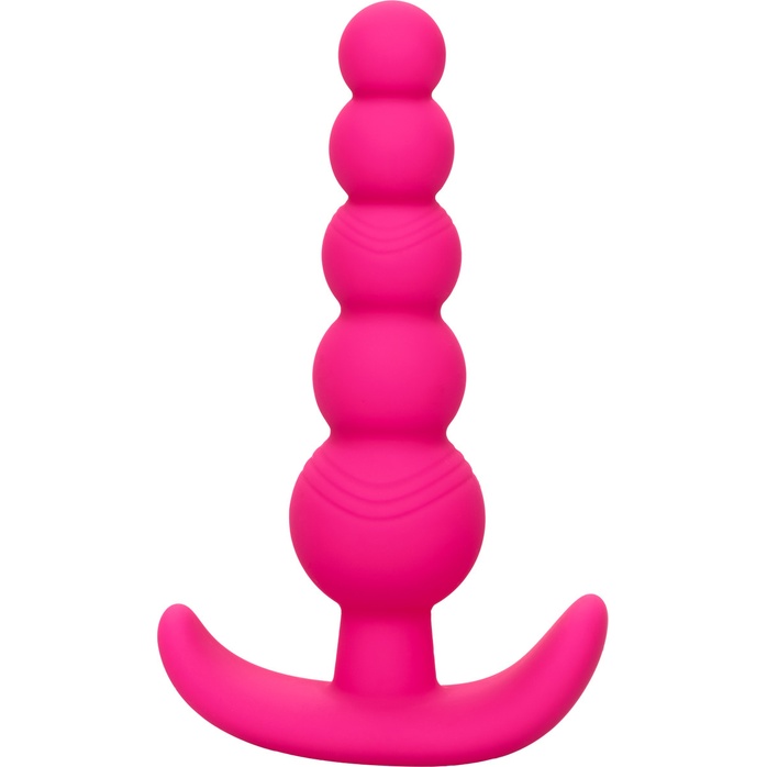 Розовая анальная елочка для ношения Cheeky X-5 Beads - 10,75 см - Cheeky