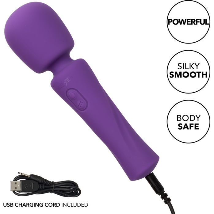 Фиолетовый ванд Stella Liquid Silicone Massager - 17,25 см - Stella. Фотография 4.