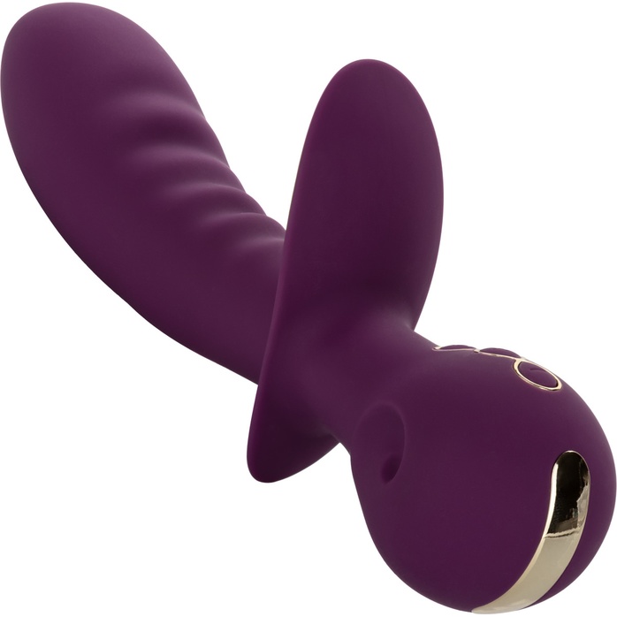 Фиолетовый универсальный вибратор Lover - 22,25 см - Obsession. Фотография 10.