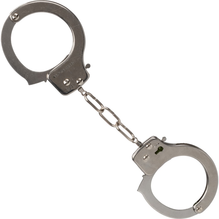 Металлические наручники с фиолетовым мехом Ultra Fluffy Furry Cuffs. Фотография 5.