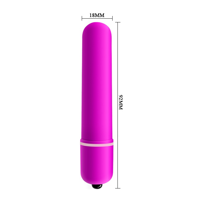 Фиолетовая вытянутая вибропуля - 10,2 см. Фотография 4.