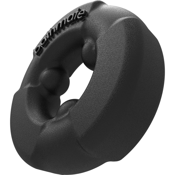 Чёрное эрекционное кольцо Gladiator - Эрекционные кольца. Фотография 2.