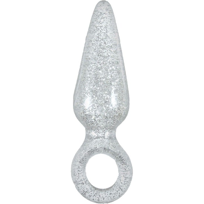 Прозрачная анальная пробка Booty Pops с кольцом - 10 см - Starlight Gems. Фотография 2.