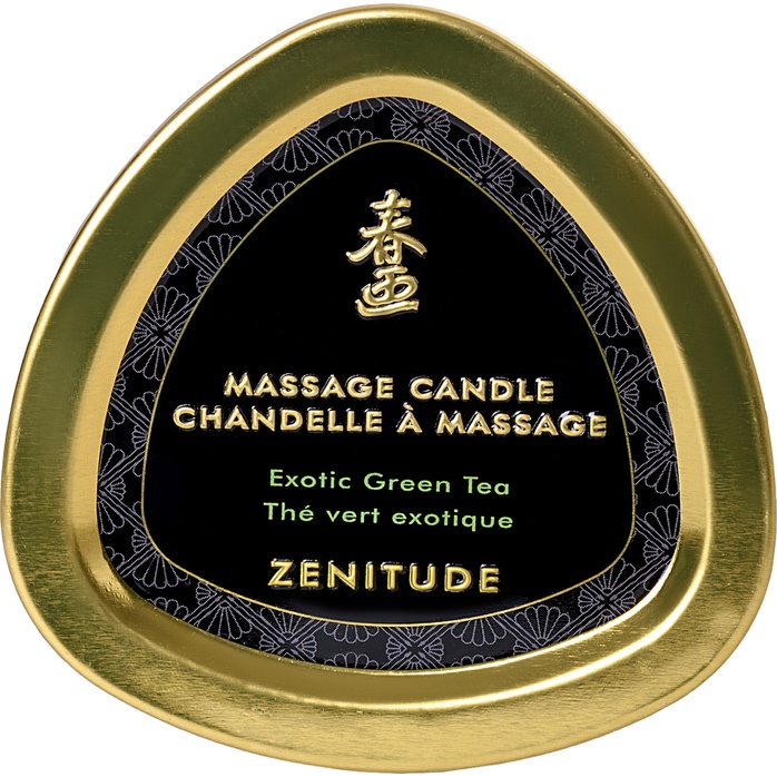 Массажная свеча Exotic Green Tea с ароматом зелёного чая - 170 мл. Фотография 5.