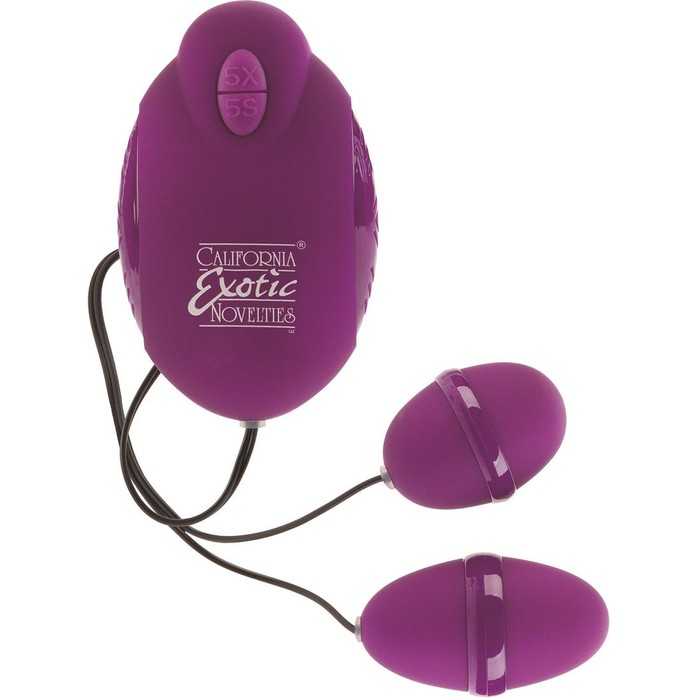 Фиолетовый двойной вибростимулятор ADVANCED RISQUE DUAL TEASERS - Risqué. Фотография 2.