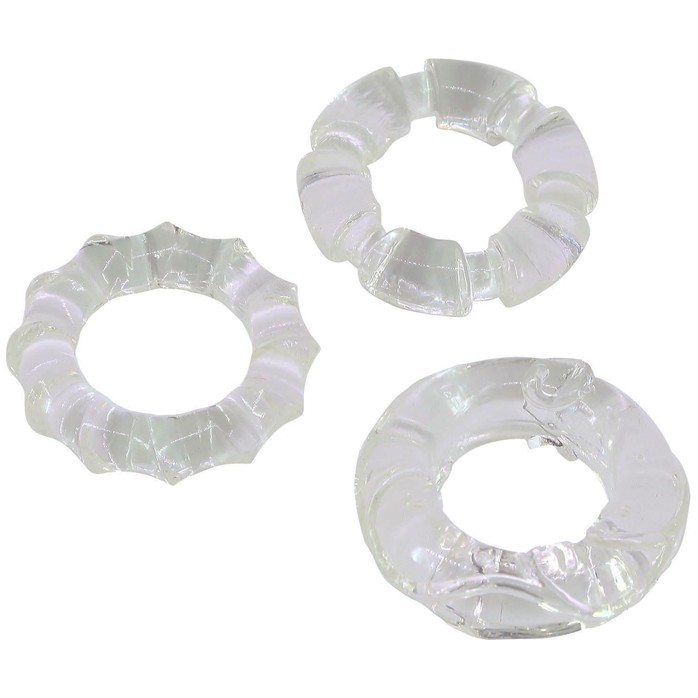Набор прозрачных эрекционных колец