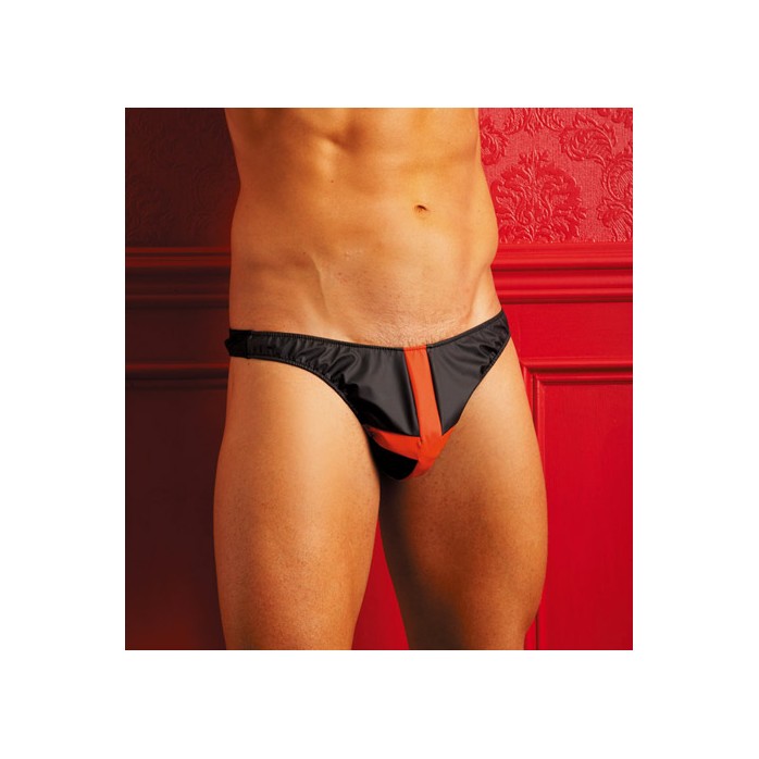 Мужские трусы-танга с контрастным крестом