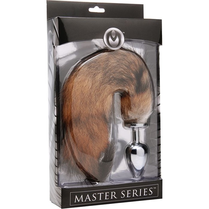 Металлическая анальная пробка с хвостом лисицы Master Series Untamed Fox Tail Anal Plug - 9 см - Master Series. Фотография 5.