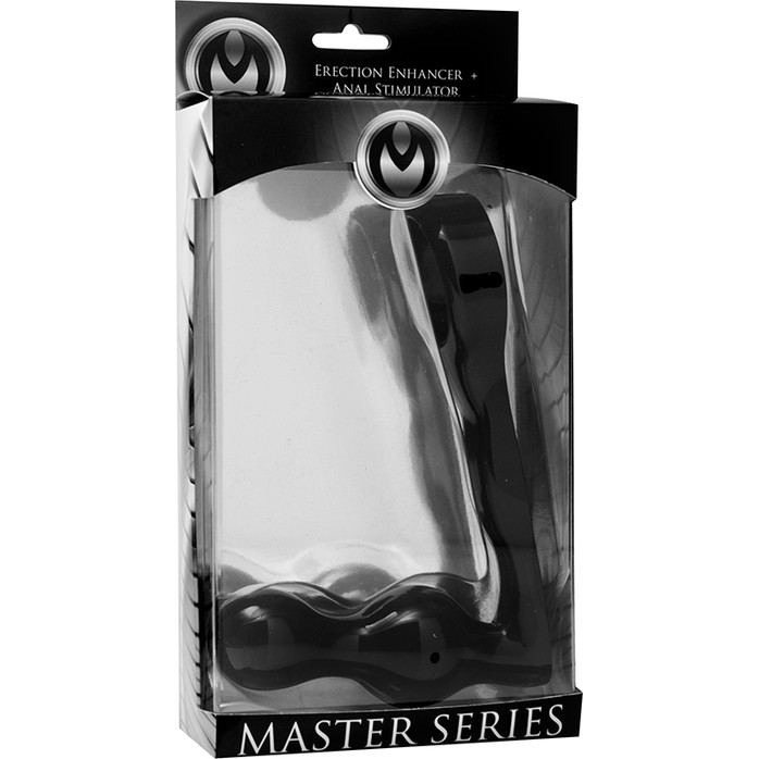 Анальный стимулятор с кольцом для пениса Spire - 12 см - Master Series. Фотография 3.