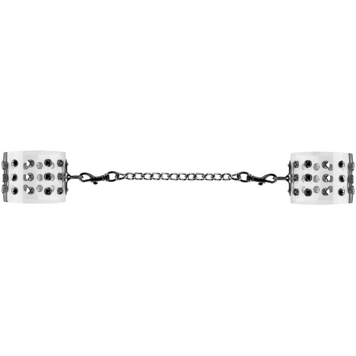 Прозрачные наручники с металлическими вставками - Bad Romance