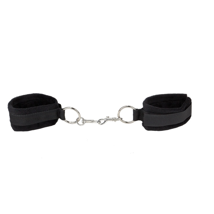 Черные наручники Velcro Cuffs - Ouch!