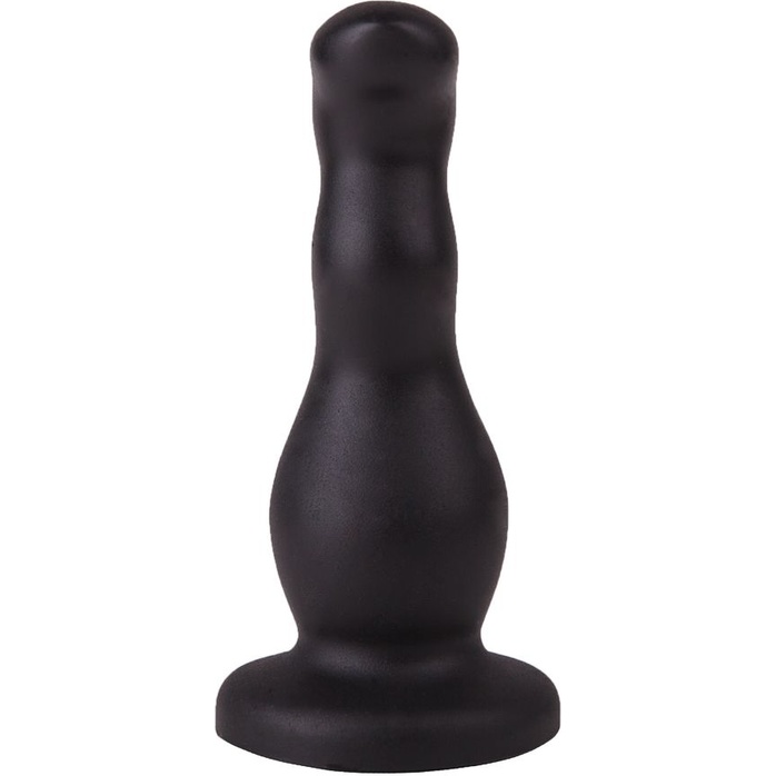 Чёрный анальный стимулятор для массажа простаты - 13,5 см. Фотография 3.