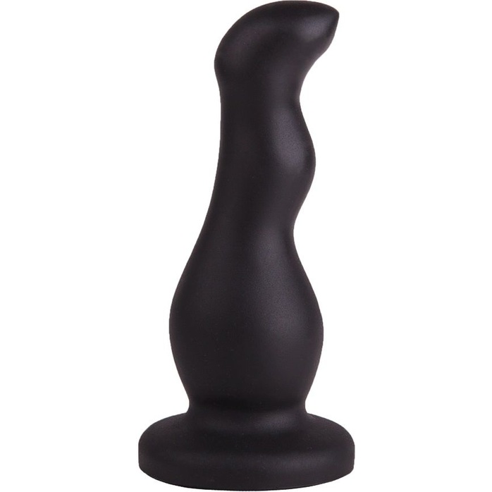 Чёрный анальный стимулятор для массажа простаты - 13,5 см