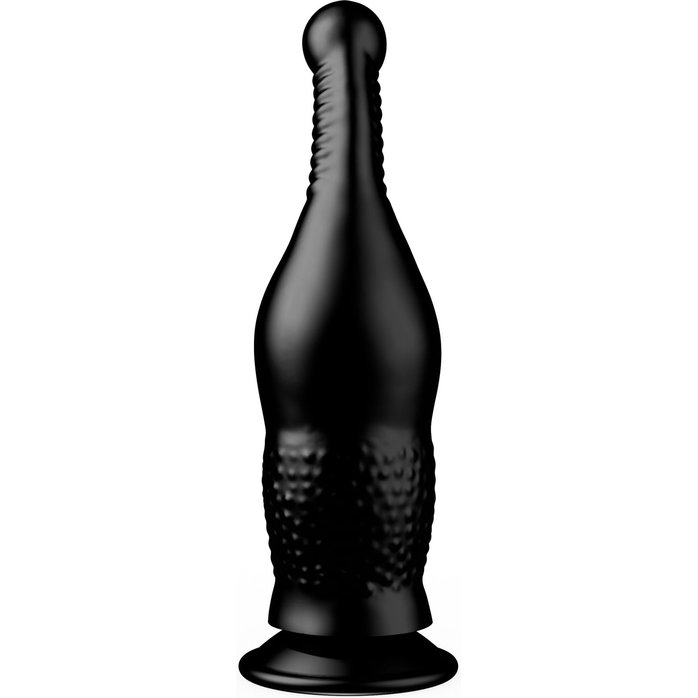 Чёрный анальный фаллоимитатор на присоске - 16,5 см. Фотография 9.