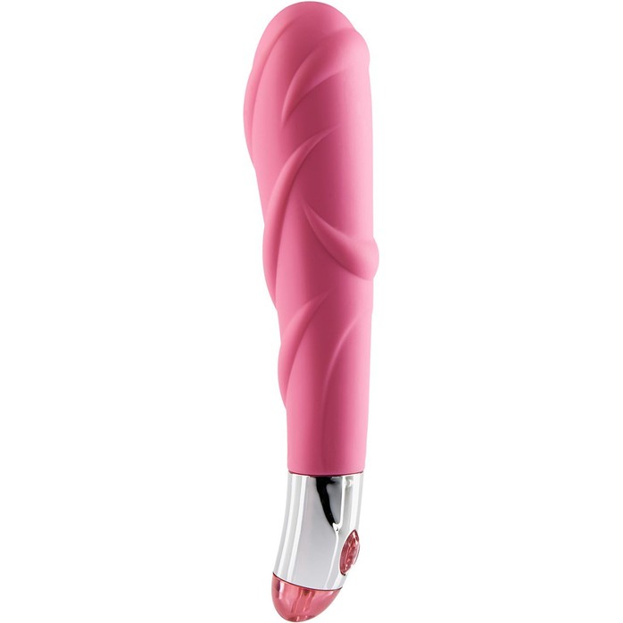 Розовый вибратор Lovely Vibes Laced - 18,5 см