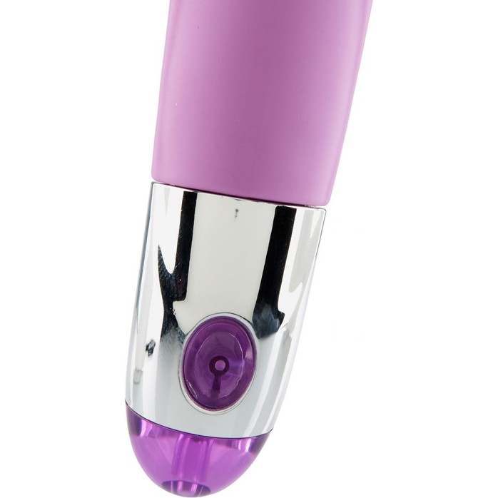 Фиолетовый ребристый вибратор Lovely Vibes Laced - 18,5 см. Фотография 2.