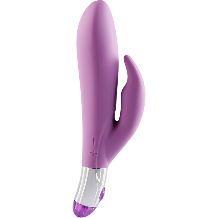 Фиолетовый вибратор Lovely Vibes Rabbit - 18,5 см